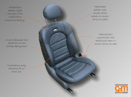 Mercedes CLK AMG conversion- seat detail